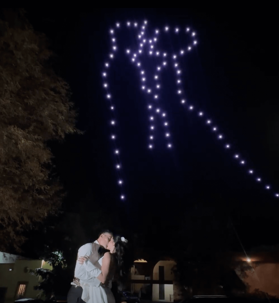 Espectáculos de drones para bodas en México y Latinoamérica